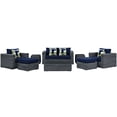 thumbnail image 3 of Summon 8 Piece Outdoor Patio Sunbrella® Sectional Set, 3 of 12