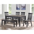 thumbnail image 5 of Steve Silver Raven Noir Multi-Color Dining Table in Black/Driftwood Finish, 5 of 6