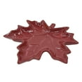 thumbnail image 4 of Plateau de service en céramique Harvest 7 pouces, motif feuille d'érable rouge, pour la vaisselle de Thanksgiving, par Façon de célébrer, 4 of 5