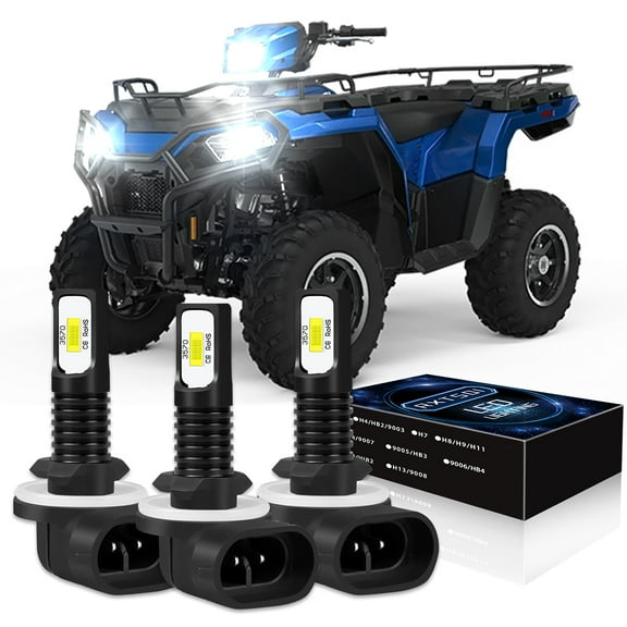 3x LED Headlight Bulbs For Polaris Sportsman 500 550 570 600 700 800 850 XP New