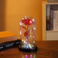 thumbnail image 4 of Artificial Flower Rose Light Gift In Glass Dome, Love Gifts Daughter Women Mom Gifts For Mothers Day,valentines Gifts, 4 of 5