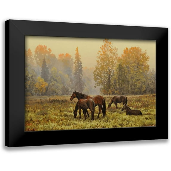Adamov, Alexey 24x17 Black Modern Framed Museum Art Print Titled - In the Silent Wood