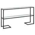 thumbnail image 5 of Evelyn&Zoe Errol 55" Wide Rectangular Console Table with Faux Marble Top, Blackened Bronze, 5 of 5