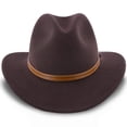 thumbnail image 2 of Jurassic - Walrus Hats Dark Brown Wool Felt Safari Hat - H7014, 2 of 6