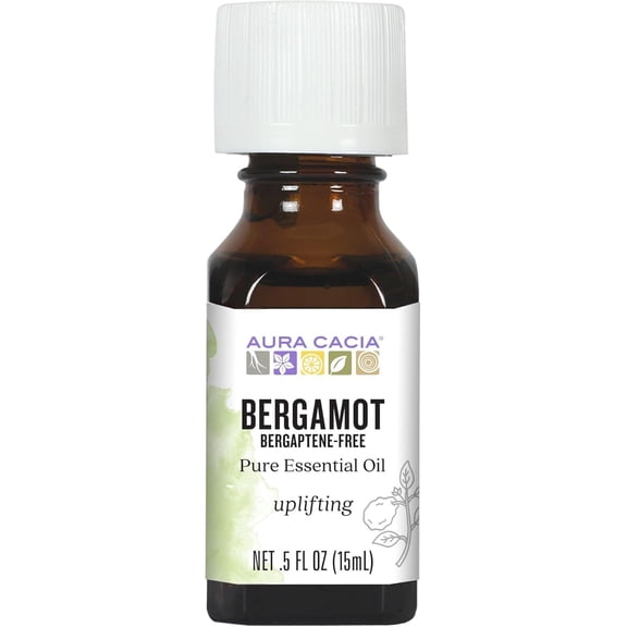Aura Cacia 100% Pure Essential Oil Bergamot 0.5 fl oz