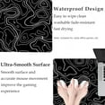 thumbnail image 5 of Black Topographic Contour Large Gaming Mouse Pad for Desk,XL Big Mouse Pad Gaming Desk Mat,Mousepad Desk Pad With Non-Slip Base and Stitched Edge,Keyboard Mouse Mat for Home Office Work,31.5 x 11.8 in, 5 of 6