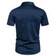 thumbnail image 5 of pstuiky camisetas para hombre, Camisa informal de negocios de color liso con solapa y botones de manga corta para hombre camisetas de hombre s, 5 of 6