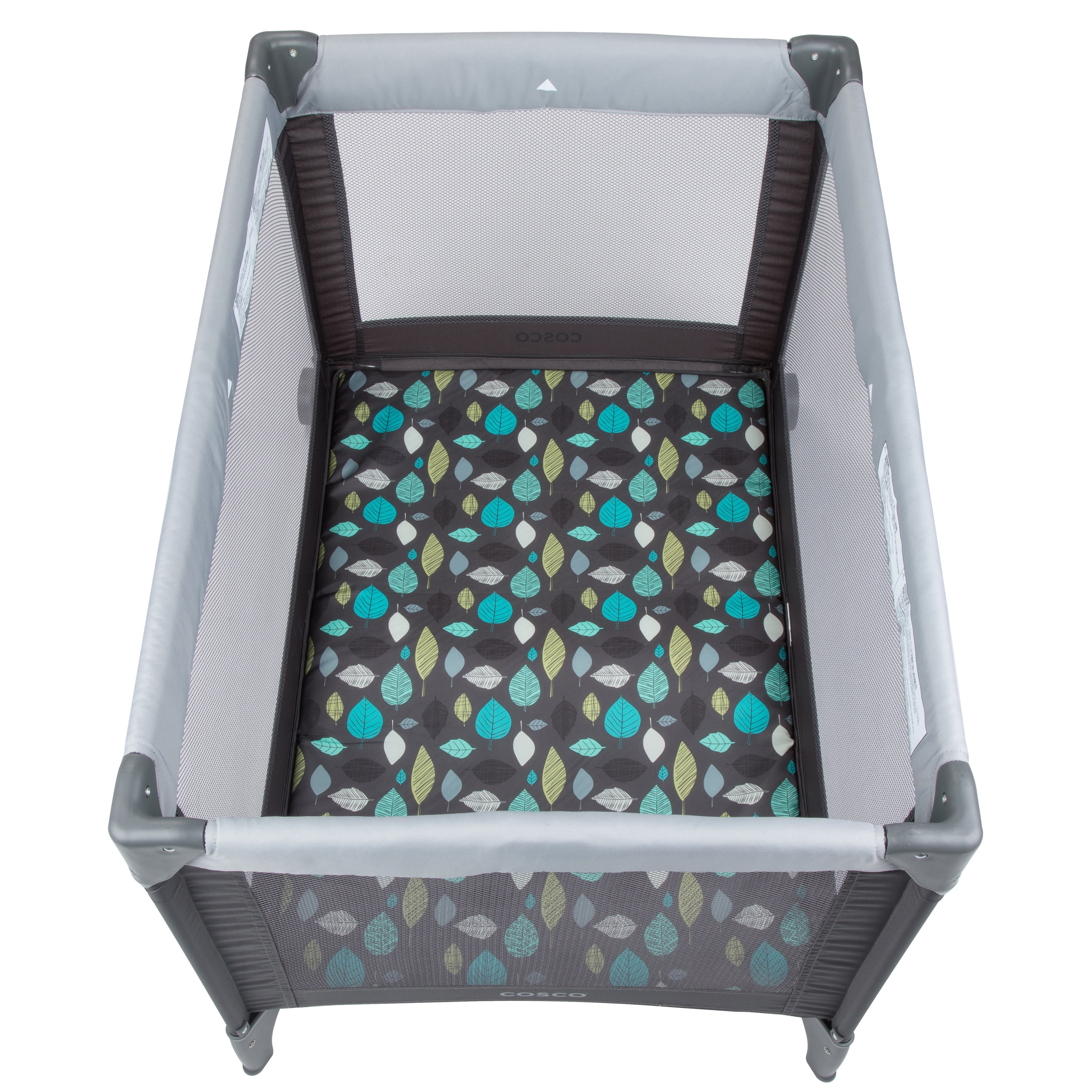 Cosco Kids Funsport Portable Compact Baby Play Yard with Carry Bag, Seedling