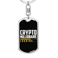thumbnail image 5 of Loading Crypto Crypto Stainless Steel or 18k Gold Premium Swivel Dog Tag Keychain, 5 of 15