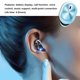 thumbnail image 5 of Cateissary Auriculares inalámbricos Invisible Ture 2021, auriculares Bluetooth con cancelación de ruido, auriculares estéreo manos libres, auriculares Cables de audio/vídeo Azul, 5 of 8