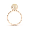 thumbnail image 2 of ANGARA Classic Solitaire Golden South Sea Cultured Pearl Ring in 14K Rose Gold for Women | June Birthstone, Birthday, Anniversary, Jewelry Gift for Women | Pearl Ring, 2 of 7