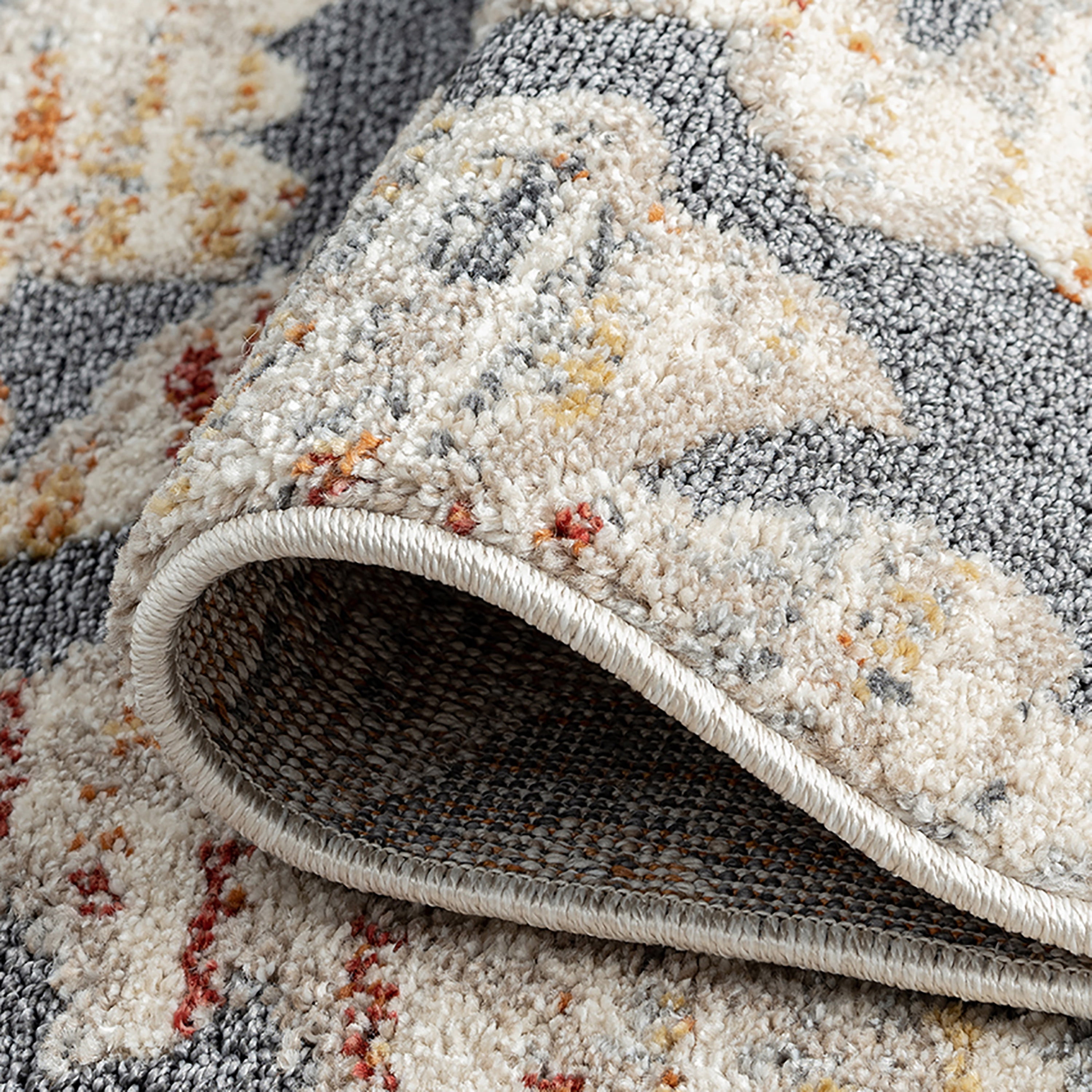 Bliss Rugs Transitional Area Rug, Floral Indoor Rugs for Living Room, Dining Room, Bedroom | Cream, 5' x 8' (5'3''x7'3'')