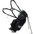 thumbnail image 1 of Costway Hyper-Lite Golf Stand Cart Bag 6 Way Divider w/Shoulder Strap + Rain Cover Black, 1 of 10