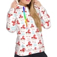 thumbnail image 5 of Yiaed Funny Gnomes Print Womens Casual Hoodies Crew Neck Long Sleeve Sweatshirts With Pocket Pullover Tops Women's Hooded Sweatshirt-XX-Large, 5 of 5