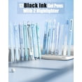 thumbnail image 3 of Four Candies Pastel Gel Ink Pen Set with 12 Black Ink Pens & 2 Highlighters, 0.5mm, 14 Pack, 3 of 9