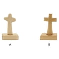 thumbnail image 4 of Decodeary Cross Decor Handcrafted Wooden Cross Ornament For Faith-Based Home Accents Gift Type2, 4 of 6