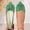 Green, variant on Aobny Business Casual Shoes Shoes Women Wedges Micro-Wedge Wedding Shoes Teacher Shoes Shoe Stability Flat Heel Pointy Toe Slip-On Blue Comfortable Shoes for Women,Size 42
