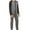 Grey, variant on Men's Zip-Up Hooded One-Piece Jumpsuit for Men, Gray