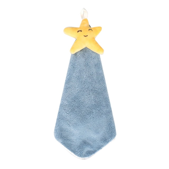 Jierger Hanging Hand Towel for Kitchen and Bathroom Thickened Hand Towel Soft Absorbent Kitchen Hand Rag Bathroom Absorbent Towel Coral Velvet Hand Towel