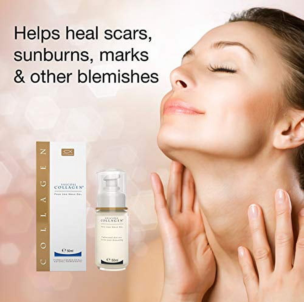 Salcoll Collagen Anti-Aging Anti-Wrinkle Face & Neck Gel to Regenerate Skin - 50 ml