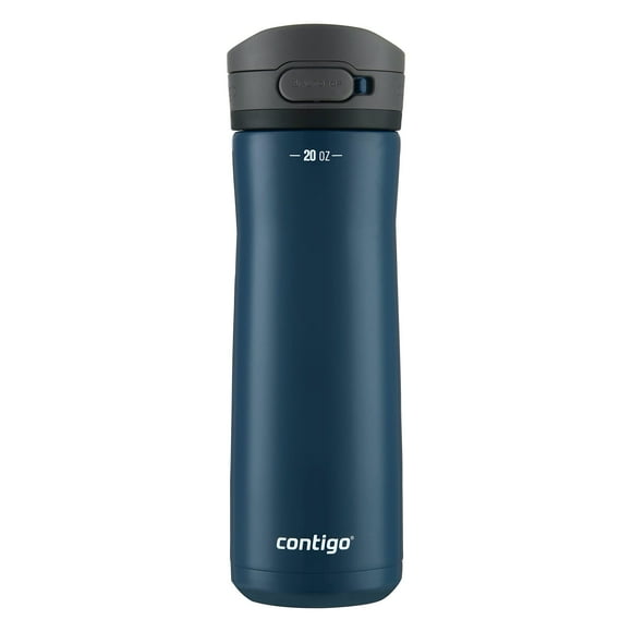 Contigo Jackson Chill 2.0, Vacuum-Insulated Stainless Steel Water Bottle With Secure Lid, Leak-Proof Travel Friendly, 20Oz Capacity, Blueberry Color, Keeps Drinks Cold For 12 Hours