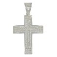 thumbnail image 1 of Dije Turco De Plata 925 De Cruz Elevada Con Zirconia, 1 of 3
