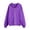 Purple, variant on Girls Solid Full Zip Hoodie Sweatshirt Casual Lightweight Everyday wear for Kids 3-16Years