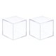 thumbnail image 1 of Caja de almacenamiento cuadrada de acrílico Uxcell con tapa, caja contenedora 8.1x8.1x8.1cm, 1 of 5