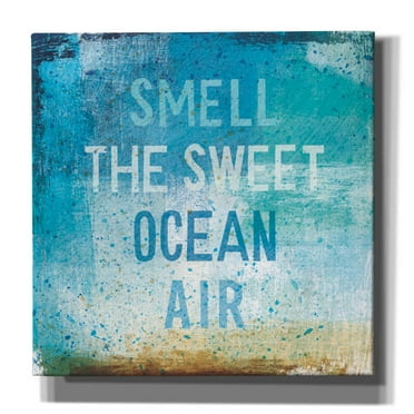 Epic Graffiti 'Beachscape Abstract II' by Michael Mullan, Canvas Wall Art, 26"x26"