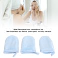 thumbnail image 4 of Face Wash Mitten, Multipurpose Reusable 3pcs Makeup Remover Mitts Durable Efficient  For Home, 4 of 8