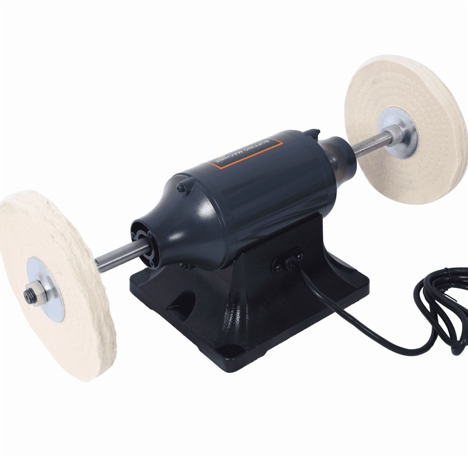 8-Inch Electric Polisher Buffer, 4-Pole Motor, 4 Buffing Wheels, CSA