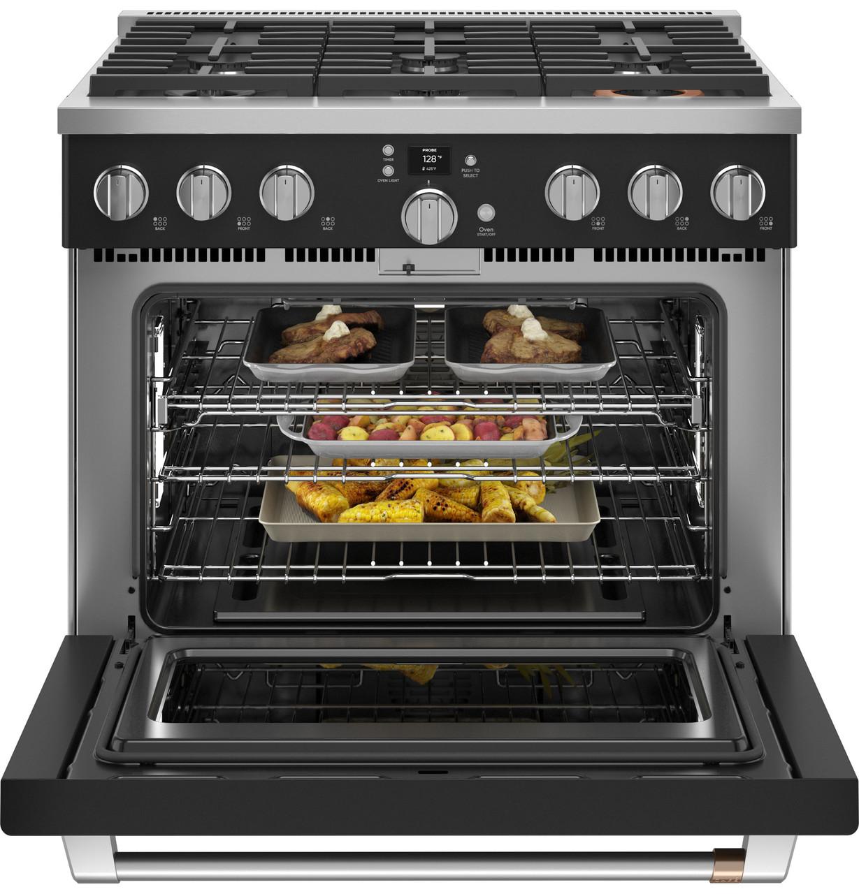 CAFE CGY366P3TD1  PROFESSIONAL GAS RANGE - White