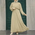 thumbnail image 3 of Women's Long Sleeve Dress Vintage Pullover Abaya Prayer Clothes, 3 of 3