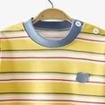 thumbnail image 5 of 4-5 Years Child Boys Striped Pajama Set,Long Sleeve Top and Pants,Soft Sleepwear Loungewear for Fall Winter, 5 of 7