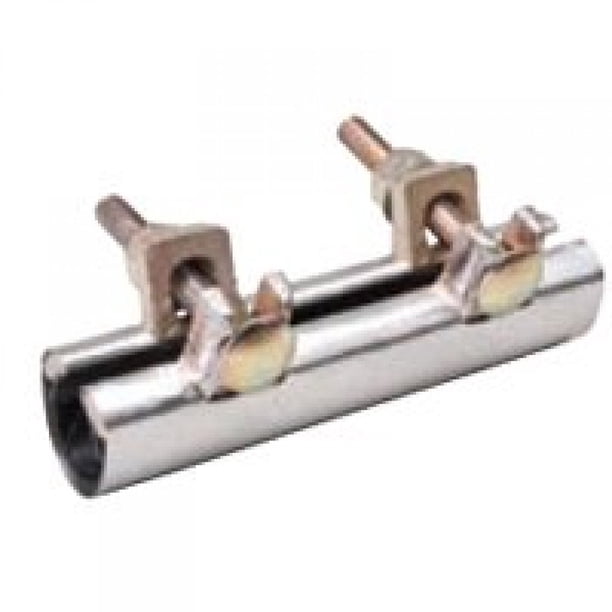 Abrazadera de reparación de tuberías B. Acero inoxidable galvanizado de 1/2 pulgada