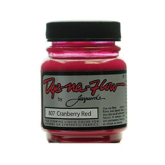 Jacquard 64251-Pk4 Dye-Na-Flow Fabric Colors, Cranberry Red, 2 1/4Oz, 807, 4/Pack