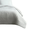 thumbnail image 4 of 3 Piece Crinkle King Size Coverlet Set with Vertical Stitching, Light Gray, 4 of 5