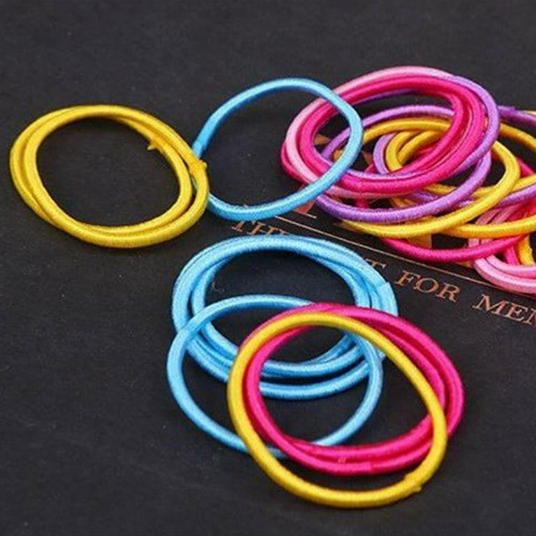 Small Rubber Band High Elasticity Does Not Hurt The Hair Multi Color System  2 Cm Diameter