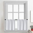thumbnail image 2 of Kitchen Curtains Blackout Solid Short Window Curtain Rod Pocket Farmhouse Short Window Curtain, 1 Panel, 2 of 5