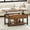 Brown, variant on Uforic 16''H Burl Wood Coffee Table, Natural Coffee Side Table For Living Room Bedroom, Brown
