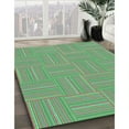 thumbnail image 3 of Ahgly Company Machine Washable Indoor Rectangle Transitional Hazel Green Area Rugs, 6' x 9', 3 of 7