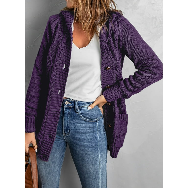 Womens top mauve cardigan