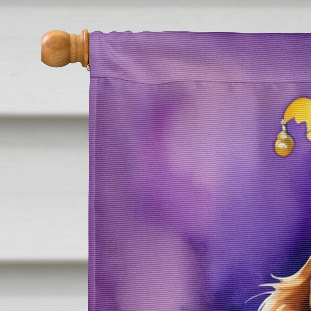 English Cocker Spaniel King of Mardi Gras House Flag 28 in x 40 in