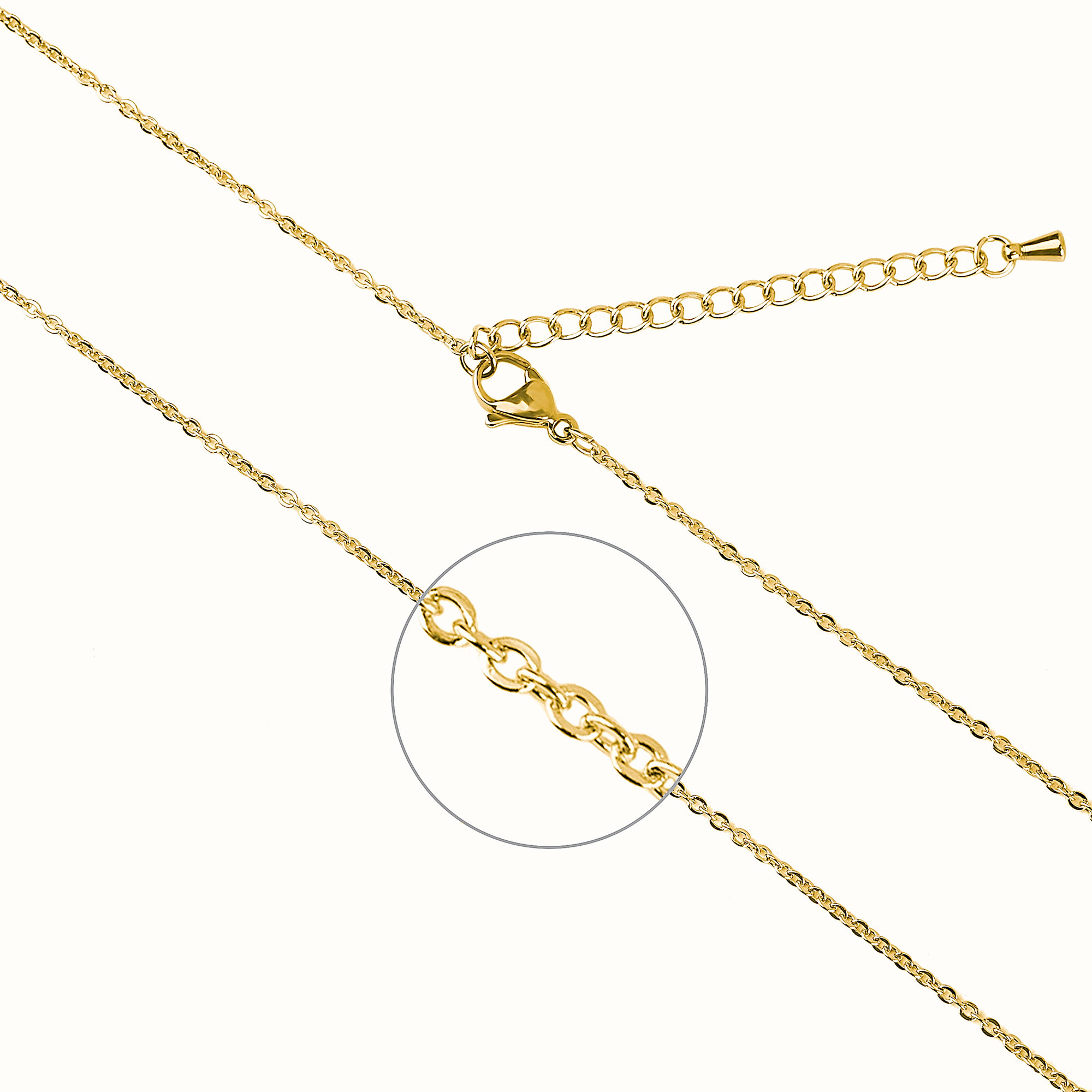 Anavia Round Pisces Constellation Zodiac Star Sign Stainless Steel Gold Disc 22mm Pendant Jewelry with Gift Box