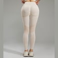 thumbnail image 4 of Yoga Pants for Women High Waist Lifting Seamless Long Length Leggings for Workout Yoga Leggings for Women Beige1 L, 4 of 5