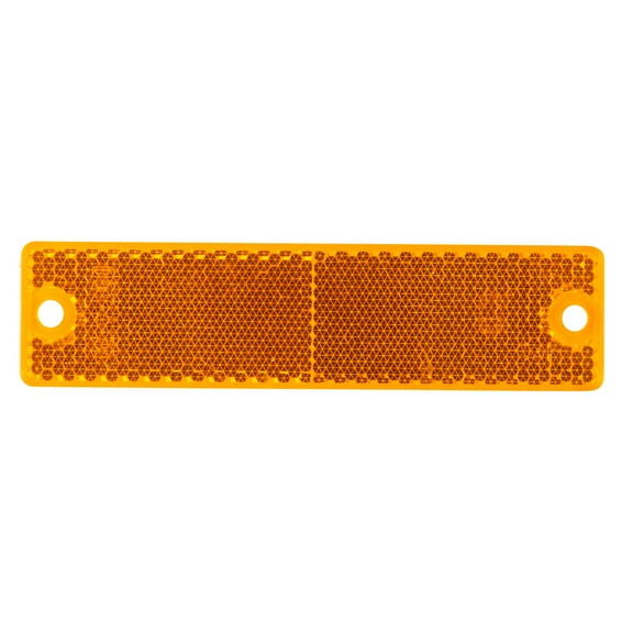 Grote 40133-3 Mini Stick-On / Screw-Mount Rectangular Reflector - Amber (Bulk Packaging)