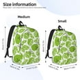thumbnail image 2 of Disketp Green Various Lemons Mochila de Lona Estampada, Mochila Escolar de Viaje Ligera para Estudiantes y Portátil-Medium, 2 of 5