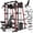 M11 Elite Smith -Red & Bench, variant on Mikolo M11 Elite Smith Machine Home Gym,2200 lbs Power Rack Cage with Weight Bench, Functional Trainer , 260LBS Plates and Other Attachments for Home Gym