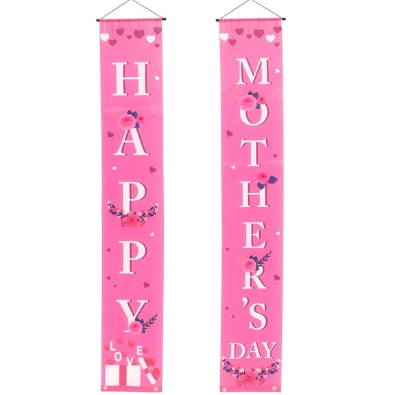 Happy Mothers Day Banner Couplets for Wall Hanging Decor