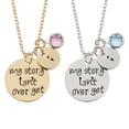 thumbnail image 3 of MLINS Golden Alloy Necklace Chain with Semicolon Design for Wearing and Gift Encouragement Stylish Fashion 0.5 Inch, 3 of 5